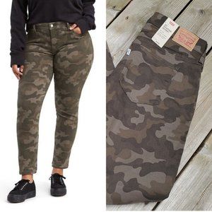 New Levi's 311 Shaping Skinny Jeans Stretch Camo 20W-26W